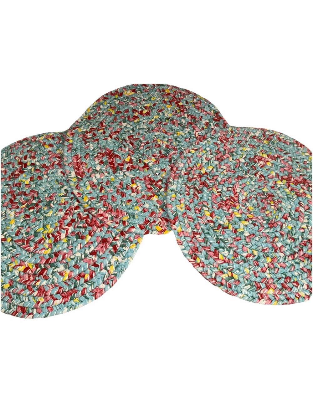 The Pioneer Women Braided Table Placemat Chair Pad 15" Round (Set of 3)